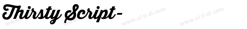 Thirsty Script字体转换 Thirsty Script字体转换